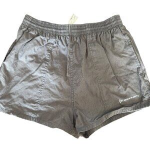 Dunlop Shorts M Swim Trunks Gray Cotton Elastic Waistband Drawstring